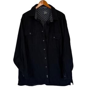 Levi's‎ Shacket Men XX Large Black 100% Cotton Lined Heavyweight Western Casual